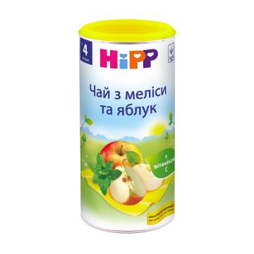 Детский чай HiPP из мелиссы и яблок, с 4 месяцев, 200 г Детский чай HiPP из мелиссы и яблок, с 4 месяцев, 200 г