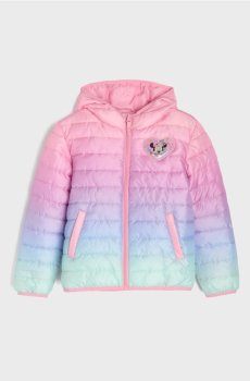 Квітована куртка puffer з капюшоном Minnie Mouse - різнобарвний