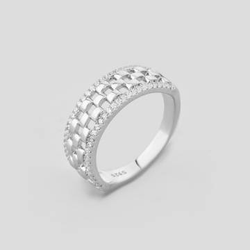 Серебряное кольцо Minimal 9510429б-18 18 Серебряное кольцо Minimal 9510429б-18 18