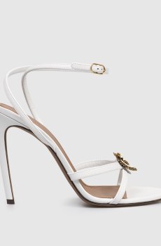 Белые кожаные босоножки Devotion