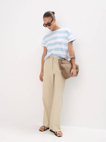 Mohito - Штани з додаванням льону - бежевий - 42
