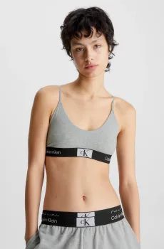 Женский серый топ UNLINED BRALETTE Серый XS Calvin Klein 000QF7216E