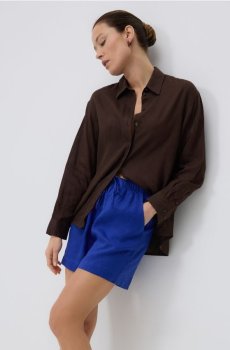 Reserved - Лляні шорти - гіацинтовий - 842IR-54X