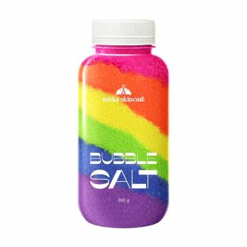 Соль для ванны Sovka Skincare Fruit Rainbow Bubble Salt, 360 г Соль для ванны Sovka Skincare Fruit Rainbow Bubble Salt, 360 г