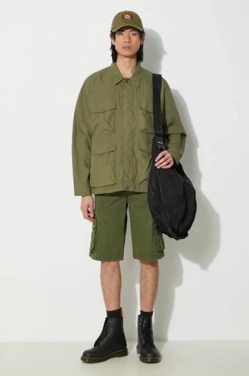 Хлопковые шорты Alpha Industries цвет зелёный 136250 Хлопковые шорты Alpha Industries цвет зелёный 136250