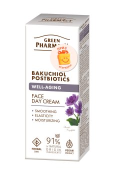 Дневной крем для лица Green Pharmacy Face Day Cream Бакучиол и постбиотики, 50 мл