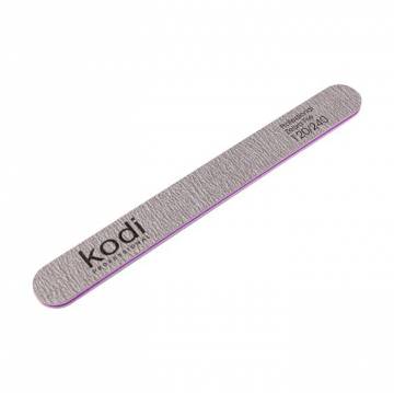 Пилка для ногтей Kodi Professional 120/240 грит прямая, коричневая, 178*19*4 мм Пилка для ногтей Kodi Professional 120/240 грит прямая, коричневая, 178*19*4 мм