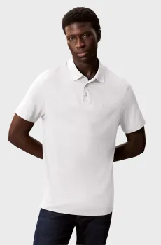 Мужское белое поло SUPIMA CHEST Белый XXL Calvin Klein LV04LB276G
