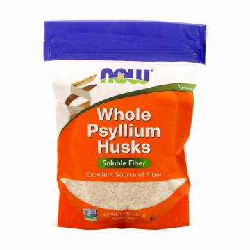 Цельная шелуха подорожника Now Foods Whole Psyllium Husks в порошке, 454 г Цельная шелуха подорожника Now Foods Whole Psyllium Husks в порошке, 454 г