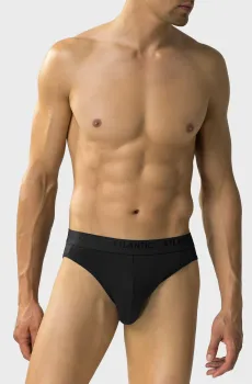 Мужские черные брифы Черный XL Atlantic MP-1583