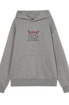 Cropp - Світшот з вишивкою - light grey