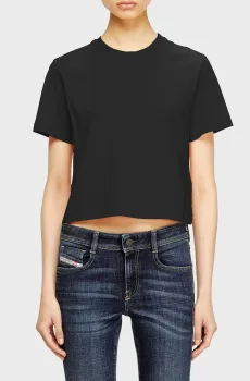 Женская черная футболка T-REG-CR-1 Черный XS Diesel A15461 RHERA