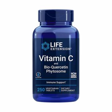Витамин C и фитосомы биокверцетина Life Extension Vitamin C And Bio-Quercetin Phytosome, 250 вегетарианских таблеток Витамин C и фитосомы биокверцетина Life Extension Vitamin C And Bio-Quercetin Phytosome, 250 вегетарианских таблеток