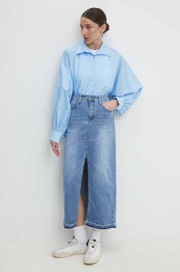 Хлопковая рубашка Answear Lab женская relaxed классический воротник Хлопковая рубашка Answear Lab женская relaxed классический воротник