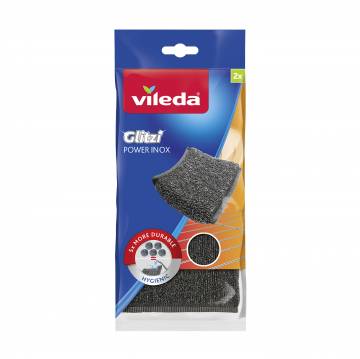 Губки металлические Vileda Glitzi Power Inox, 2 шт Губки металлические Vileda Glitzi Power Inox, 2 шт