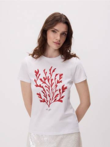 Reserved - Футболка з принтом - білий - 484HD-00X