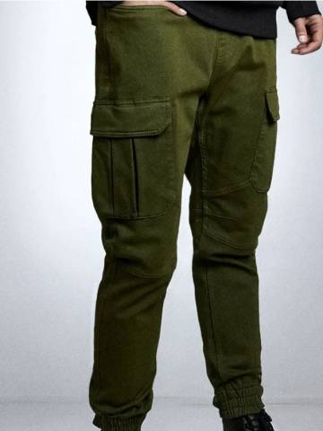 Джинси jogger cargo - темно-зелений Джинси jogger cargo - темно-зелений