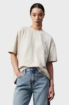 Женская бежевая футболка BACK GRAPHIC BOYFRIEND Бежевый L Calvin Klein Jeans J20J224981