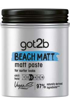 Моделирующая паста для волос got2b Beach Matt Paste фиксация 3, 100 мл