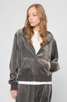 Женское серое велюровое худи Серый S PRPY PWSPRGPPF0055