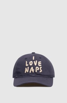 Синяя кепка с вышивкой