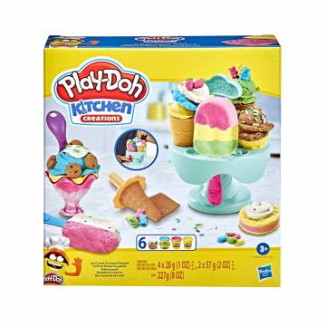 Набор для лепки Play-Doh Kitchen Creations Ice Cream Carousel Playset, от 3 лет, 17 деталей (E5112/F5332) Набор для лепки Play-Doh Kitchen Creations Ice Cream Carousel Playset, от 3 лет, 17 деталей (E5112/F5332)