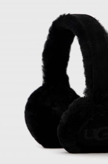 Шерстяные наушники UGG цвет чёрный шерсть
