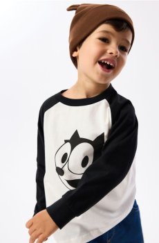 Reserved - Лонгслів Felix the Cat - кремовий - 231JY-01X