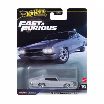 Автомодель Hot Wheels Форсаж 1970 Chevelle SS серая, от 3 лет (HNW46)