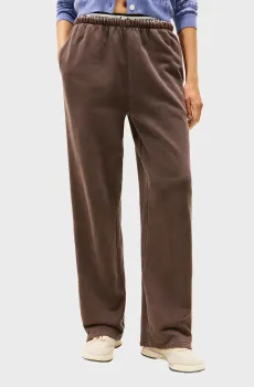 Женские коричневые спортивные брюки WIDE LEG Коричневый XS Tommy Jeans DW0DW22076