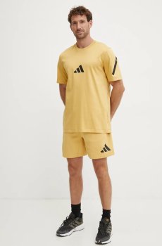 Хлопковая футболка adidas ZNE