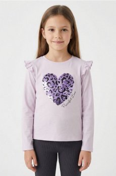 Бавовняна футболка - Фіолетовий