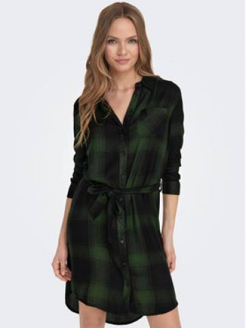 ONLY Сукня-сорочка 15238033 Зелений Regular Fit ONLY Сукня-сорочка 15238033 Зелений Regular Fit
