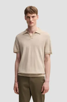 Мужское бежевое поло Бежевый 3XL BOSS 50537654;131