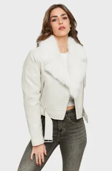 Женская белая куртка Белый L Tally Weijl SJAFFSILOF