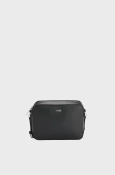 Мужская черная кожаная сумка Черный ONESIZE BOSS 50548274;001