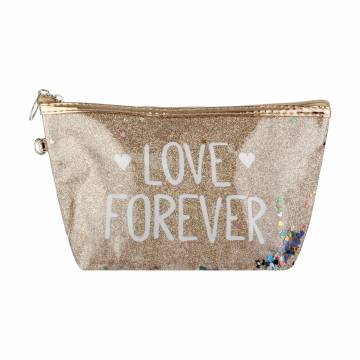 Косметичка Cosmo Shop Love Forever, 23*13.5*6.5 см, золотая, 1 шт (CS1131G) Косметичка Cosmo Shop Love Forever, 23*13.5*6.5 см, золотая, 1 шт (CS1131G)