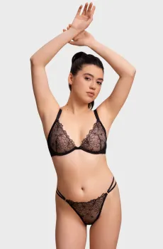 Женские черные трусики Черный XL brabrabra SLZ29102002