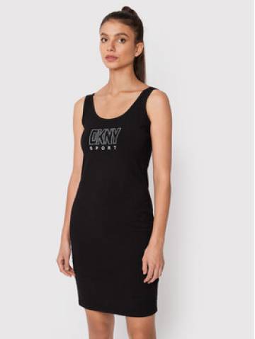 DKNY Sport Літня сукня DP2D4646 Чорний Slim Fit DKNY Sport Літня сукня DP2D4646 Чорний Slim Fit