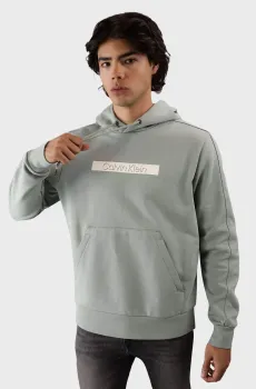 Мужское серое худи CUT OUT SHADOW LOGO HOODIE Серый XL Calvin Klein K10K113090