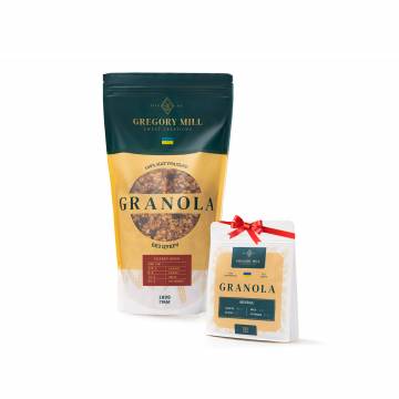 Набір граноли Mini Cherry Boom, 1 кг & Almond, 250 г у подарунок Gregory Mill Набір граноли Mini Cherry Boom, 1 кг & Almond, 250 г у подарунок Gregory Mill