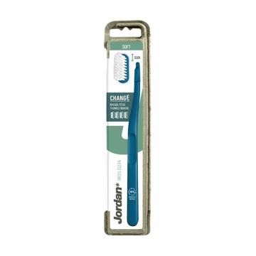 Зубная щетка Jordan Change Green Soft 4-head мягкая (1 ручка и 4 сменные насадки) Зубная щетка Jordan Change Green Soft 4-head мягкая (1 ручка и 4 сменные насадки)