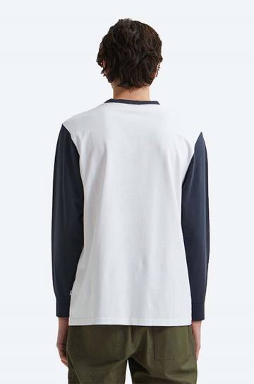 Хлопковый лонгслив Wood Wood Mark IVY Longsleeve цвет белый с принтом 12135401.2489-WHITE Хлопковый лонгслив Wood Wood Mark IVY Longsleeve цвет белый с принтом 12135401.2489-WHITE
