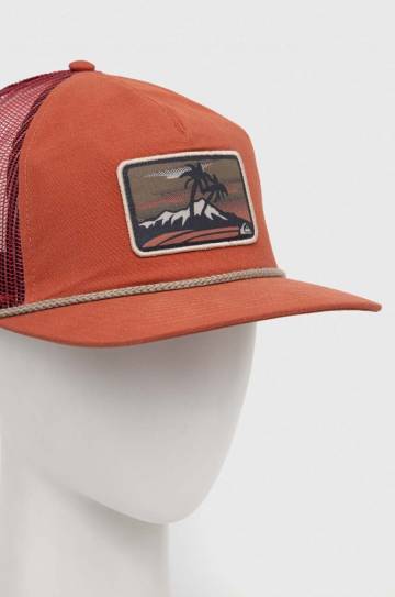Кепка Quiksilver цвет красный с аппликацией Кепка Quiksilver цвет красный с аппликацией