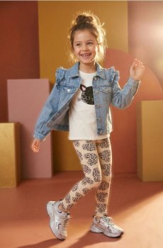 Бавовняні легінси, набір з 5 штук - різнобарвний