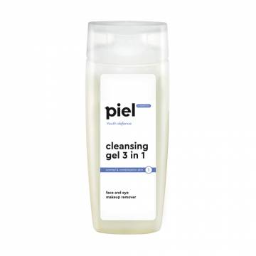 Гель-демакияж для лица Piel Cosmetics Youth Defence Cleansing Gel 3 in 1 для нормальной и комбинированной кожи, 200 мл Гель-демакияж для лица Piel Cosmetics Youth Defence Cleansing Gel 3 in 1 для нормальной и комбинированной кожи, 200 мл