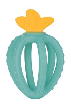 Игрушка-прорезыватель для зубов Canpol Babies Клубничка силиконовая, бирюзовая, от 3 месяцев (80/400_tur)