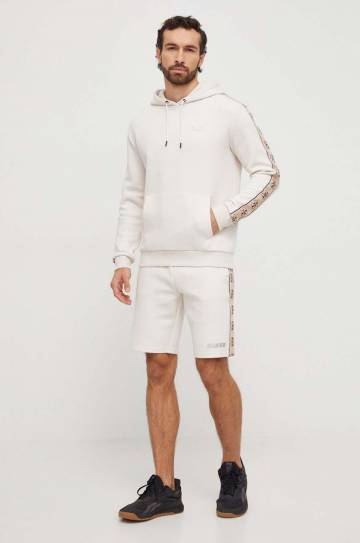 Кофта Guess MICKEY мужская цвет бежевый с капюшоном с принтом Z4RQ21 KB3P2 Кофта Guess MICKEY мужская цвет бежевый с капюшоном с принтом Z4RQ21 KB3P2
