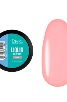 Гель для наращивания ногтей Divia Liquid Builder Gel GL06 Nude, 30 г