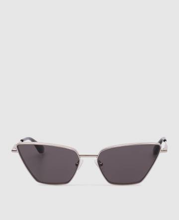 Серебристые очки T-Bar Cat-Eye Серебристые очки T-Bar Cat-Eye